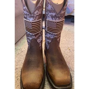 Ariat steel toe work boots
